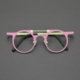 Ed Retro Round Titanium Glasses Frame