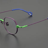 Randy Titanium Geometric Glasses Frame
