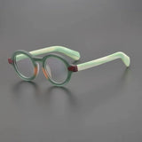 Ximo Vintage Acetate Round Glasses Frame