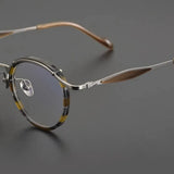 Glenn Vintage Titanium Round Glasses Frame