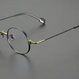 Desire Titanium Round Glasses Frame