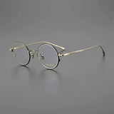 Chad Vintage Titanium Round Eyeglasses Frame