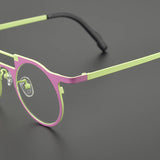 Ed Retro Round Titanium Glasses Frame