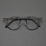 Ed Retro Round Titanium Glasses Frame