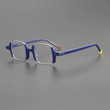 Debre Vintage Acetate Rectangle Glasses Frame