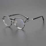 Rom Acetate Titanium Glasses Frame