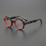 Kirk Acetate Retro Round Glasses Frame