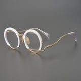 Paddy Retro Handmade Titanium  Round Glasses Frames