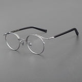 Amos Vintage Titanium  Acetate Round Glasses Frame