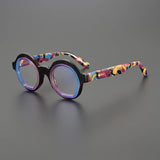 Kirk Acetate Retro Round Glasses Frame