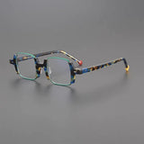 Debre Vintage Acetate Rectangle Glasses Frame