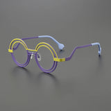 Fitria Titanium Round Glasses Frame