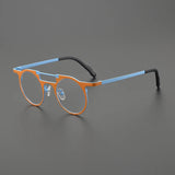 Ed Retro Round Titanium Glasses Frame