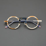 Kev Retro Acetate Round Glasses Frame