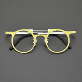 Ed Retro Round Titanium Glasses Frame