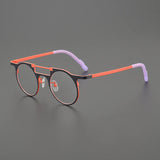 Ed Retro Round Titanium Glasses Frame