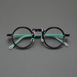 Kev Retro Acetate Round Glasses Frame