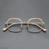 Hansom Vintage Titanium Square Eyeglasses Frame