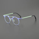 Ed Retro Round Titanium Glasses Frame