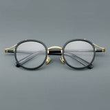 Hank Vintage Acetate Round Glasses Frame