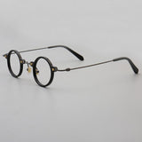 Page Retro Small Round Acetate Glasses Frame