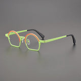 Lesley Retro Round Titanium Optical Glasses Frames