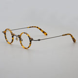 Page Retro Small Round Acetate Glasses Frame