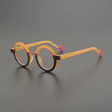 Aca Retro Acetate Round Glasses Frame