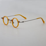 Page Retro Small Round Acetate Glasses Frame