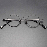 Briar Titanium Vintage Round Glasses Frame