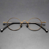 Briar Titanium Vintage Round Glasses Frame