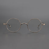 Monroe Titanium Round Glasses Frame