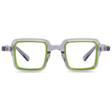 Palben Vintage Square Acetate Small Glasses Frame