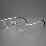 Briar Titanium Vintage Round Glasses Frame