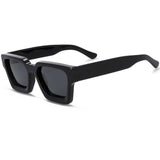 Leww Square Vintage Acetate Polarized Sunglasses