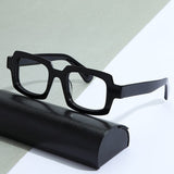 Lampos Acetate Rectangle Retro Glasses Frame