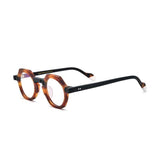 Kaberi Retro Round Acetate Eyeglasses Frame