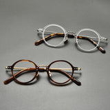 Crunch Vintage Acetate Titanium Glasses Frame