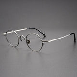 Briar Titanium Vintage Round Glasses Frame