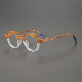 Kaberi Retro Round Acetate Eyeglasses Frame