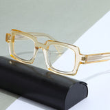 Lampos Acetate Rectangle Retro Glasses Frame