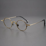 Briar Titanium Vintage Round Glasses Frame