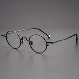 Briar Titanium Vintage Round Glasses Frame