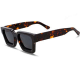 Leww Square Vintage Acetate Polarized Sunglasses